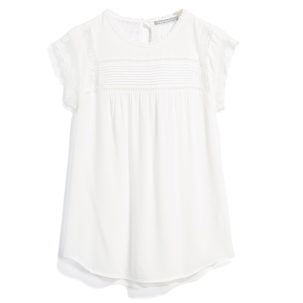 Becru Lace Detail Blouse